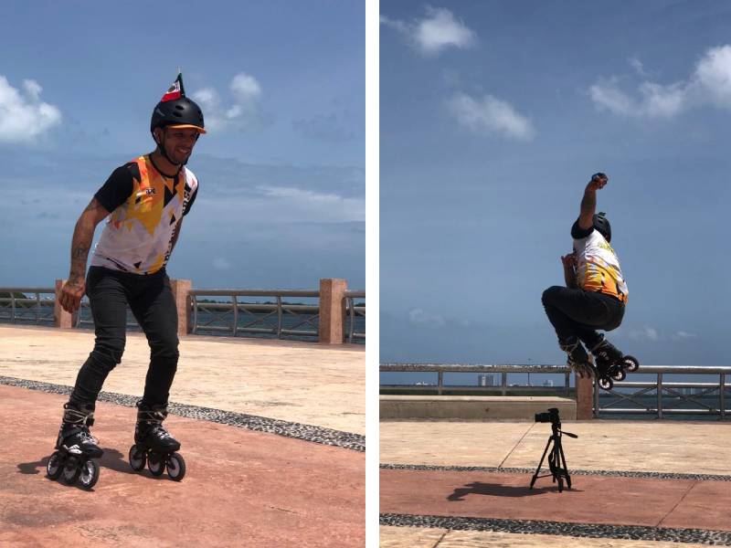 “El Mugroso Patines”, recorre el país sobre ruedas