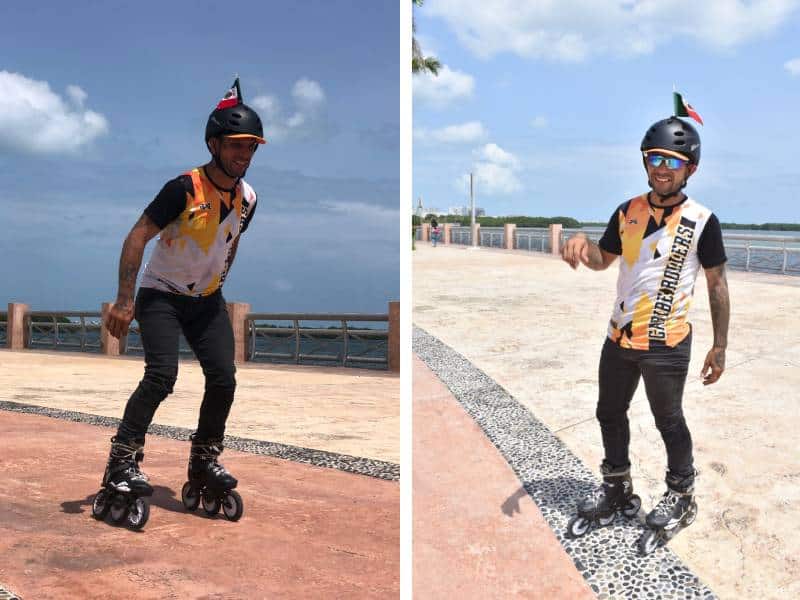 “El Mugroso Patines”, recorre el país sobre ruedas.
