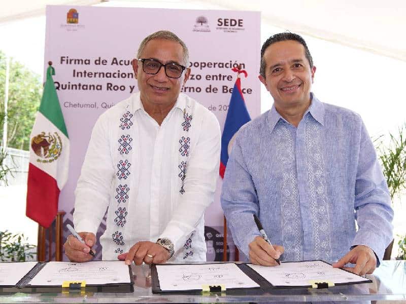 Firma CJ convenios con Belice