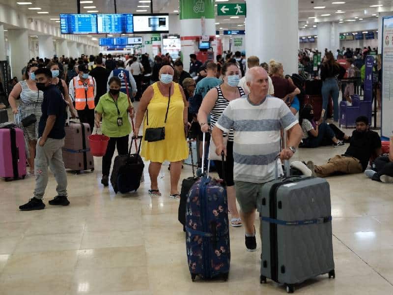 El aeropuerto de Cancún, con 456 vuelos mediante 34 aerolíneas