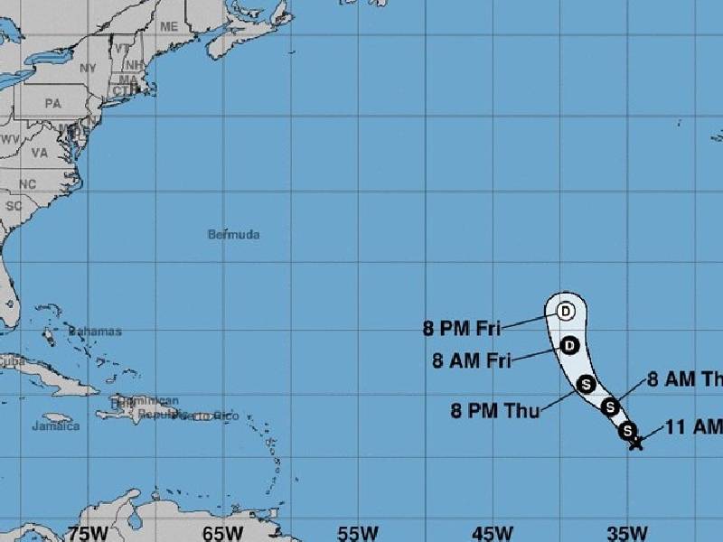 Se forma la depresión tropical “Once” del Atlántico