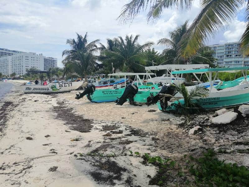 Resguardan embarcaciones menores en Puerto Juárez