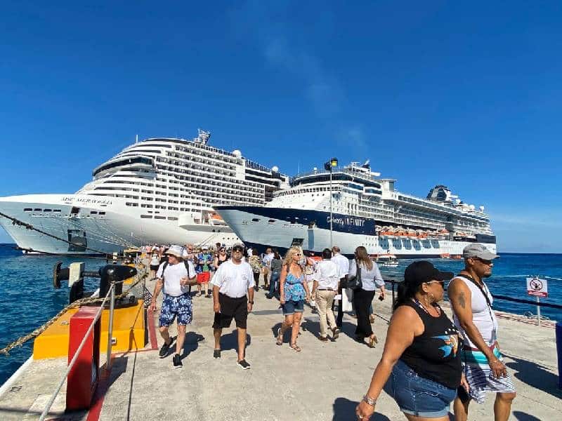 Entre enero y agosto llegan a Cozumel 1.7 millones de cruceristas