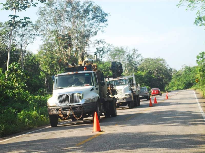 Ejidatarios de Lázaro Cárdenas sabotean tendido eléctrico hacia Holbox