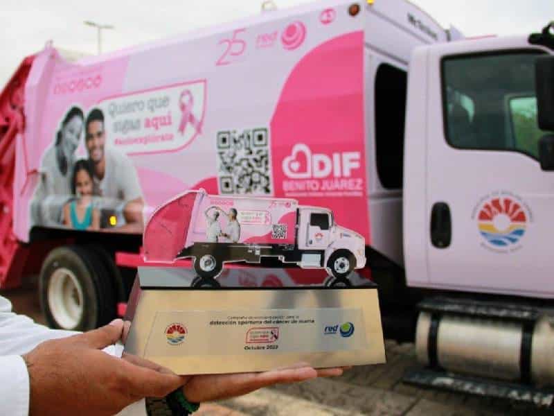Empresa Red Ambiental se une a la campaña Cancún Rosa