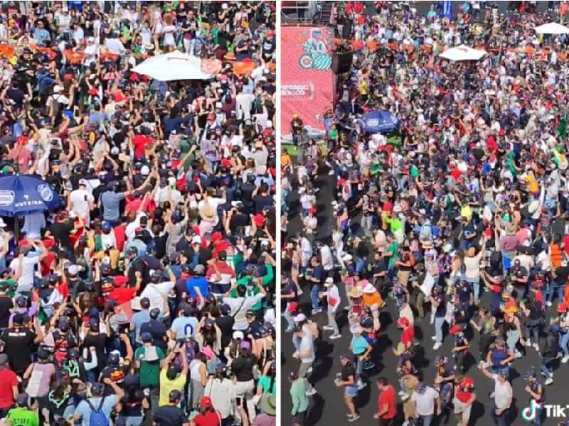 VIDEO: ¡Se armó el baile! Afición baila ‘Payaso del Rodeo’ en el GP de México