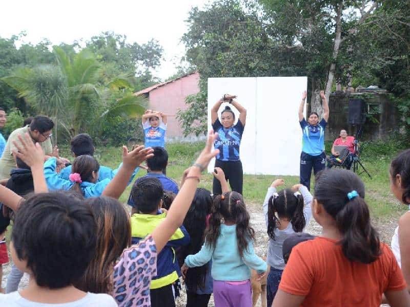 Familias de Nuevo Noh Bec disfrutan en Festival Deportivo en tu Colonia