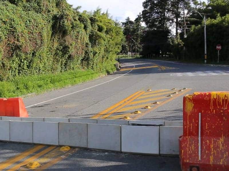 Colonos de la zona hicieron algunos bloqueos para realizar la manifestación en contra de la Guardia Nacional del municipio
