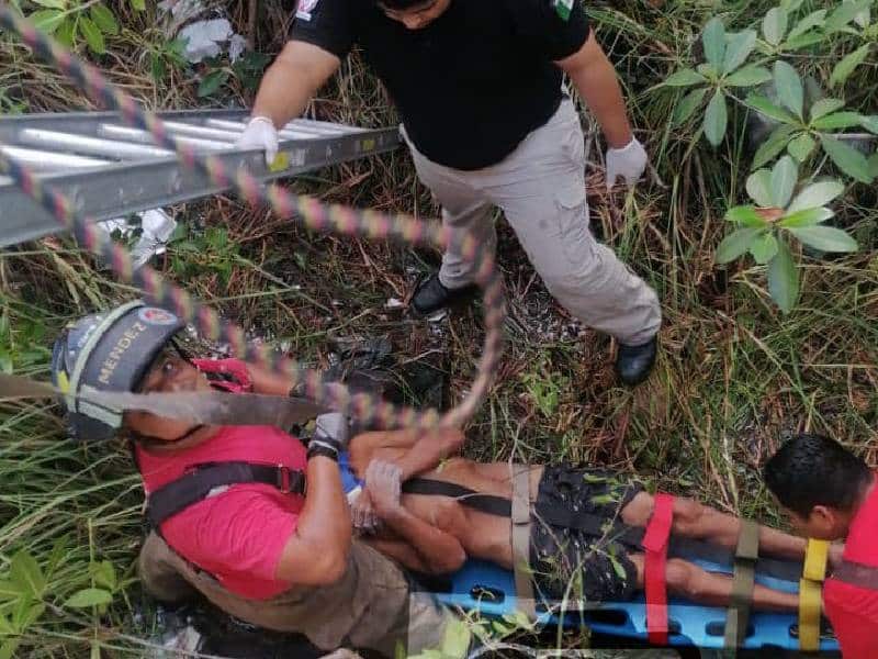 Después de tres días, rescatan a abuelito de una sanja en Malecón Tajamar