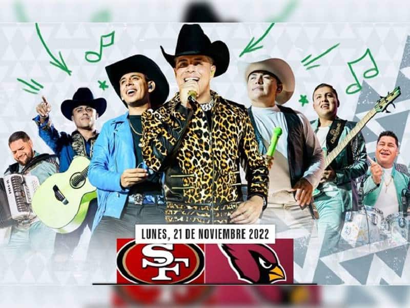 Grupo Firme será el show del medio tiempo entre los 49ers VS Cardinals
