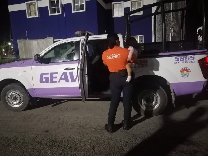 El Geavig rescata a una niña de dos años de edad, abandonada