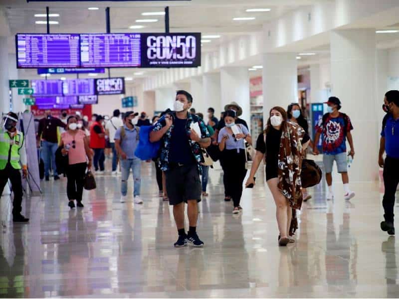 El aeropuerto de Cancún, con 519 operaciones, incluido con Dinamarca