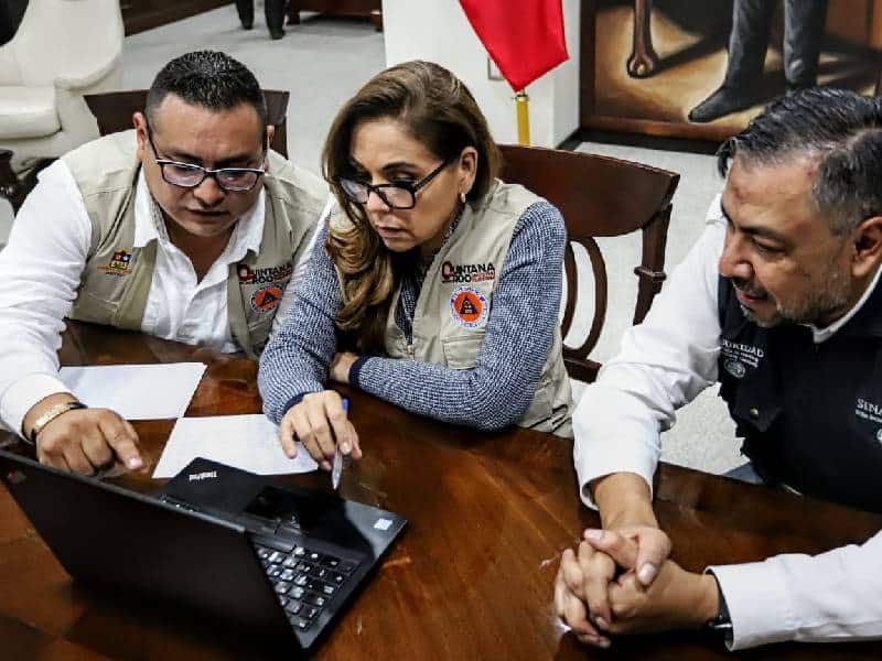 Encabeza Mara Lezama acciones preventivas ante tormenta tropical
