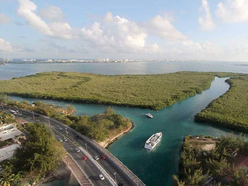 Puente Lagunar Nichupté con 6% de avance