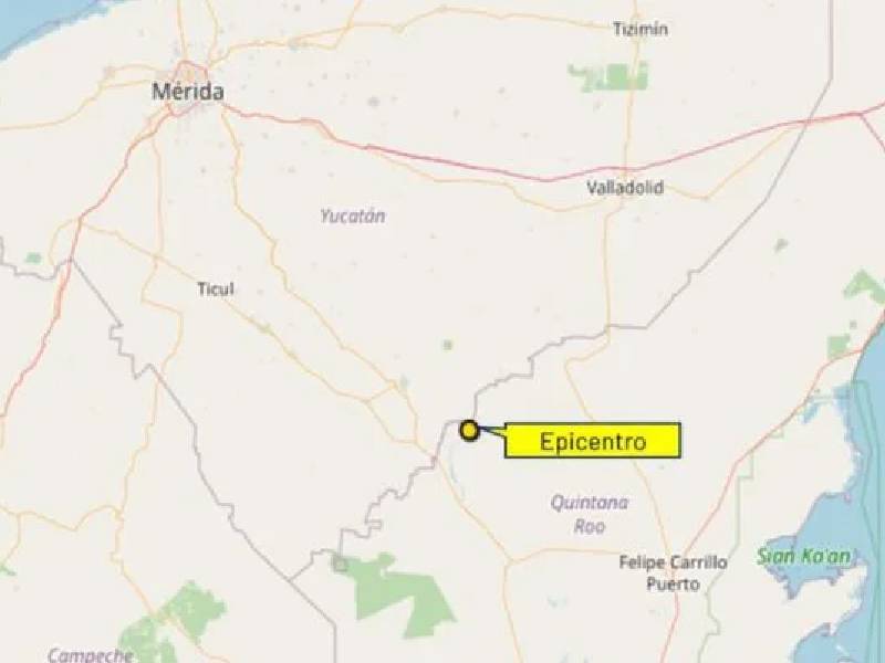 Sismo registrado ayer no fue en Yucatán, sino en Quintana Roo