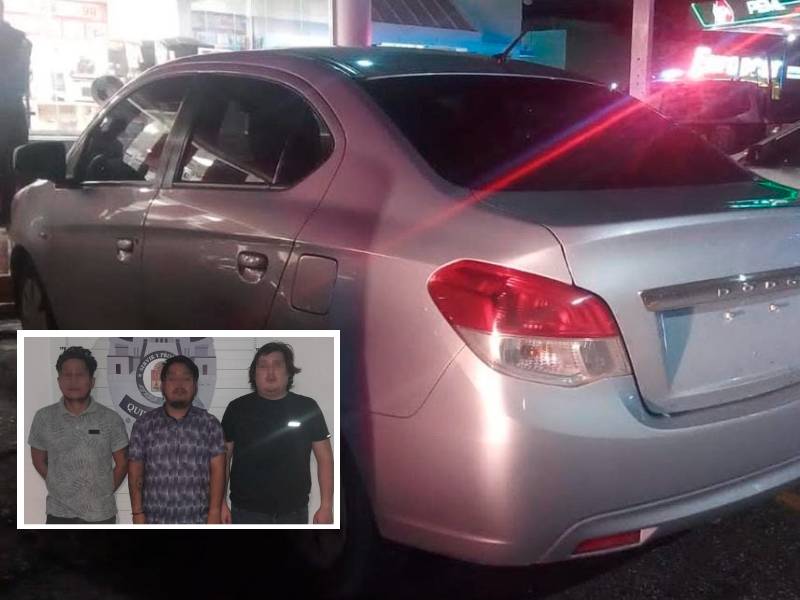 Detienen a tres sujetos que golpeaban a un hombre en calles del centro de Cancún