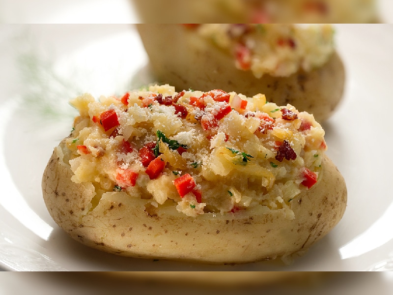 Papas rellenas al horno