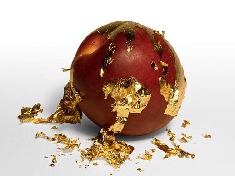Oro comestible, glamour en la mesa