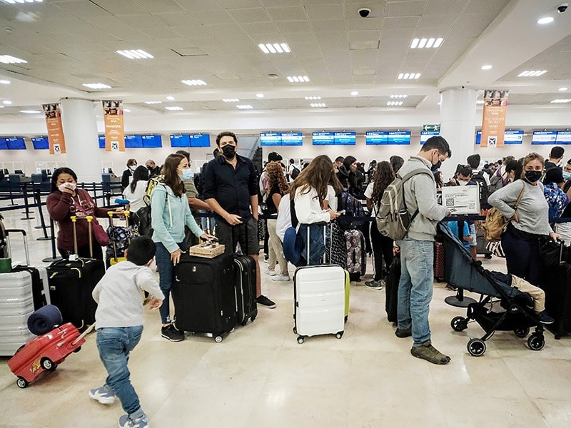 Aeropuerto de Cancún, con 550 operaciones para este día