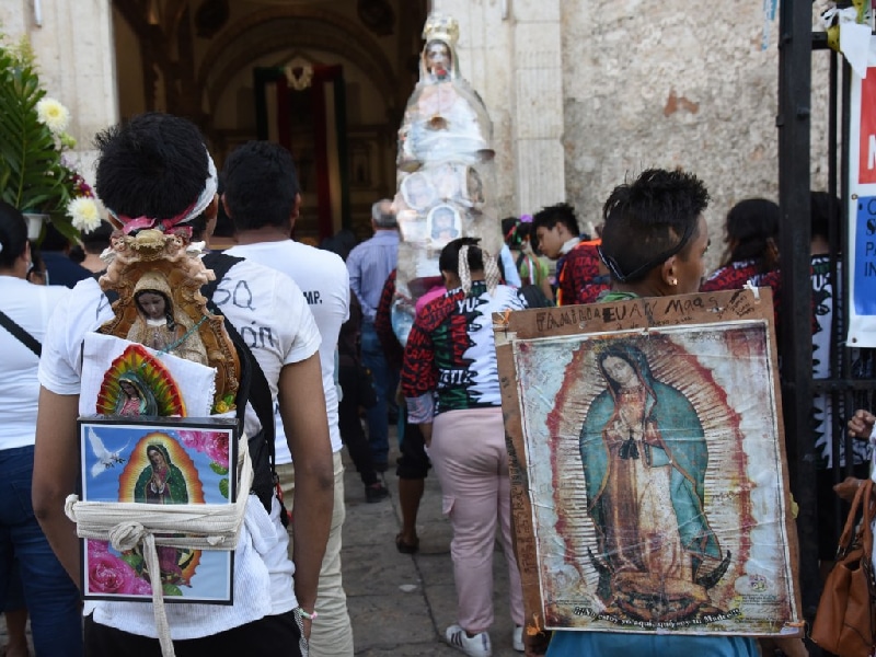 Festejan yucatecos a la morenita del Tepeyac