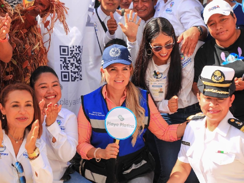 Lili Campos inició la construcción de la segunda playa inclusiva