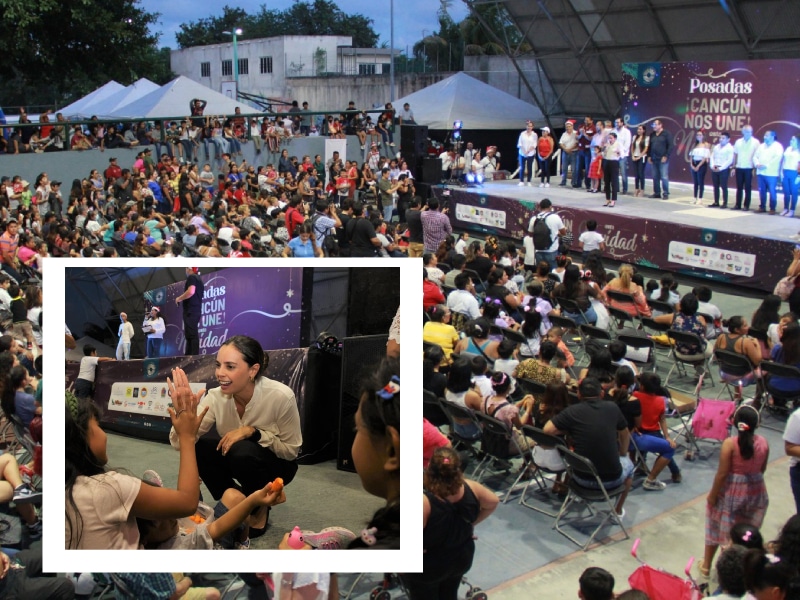 Posadas navideñas llegan a miles de cancunenses: Ana Paty Peralta