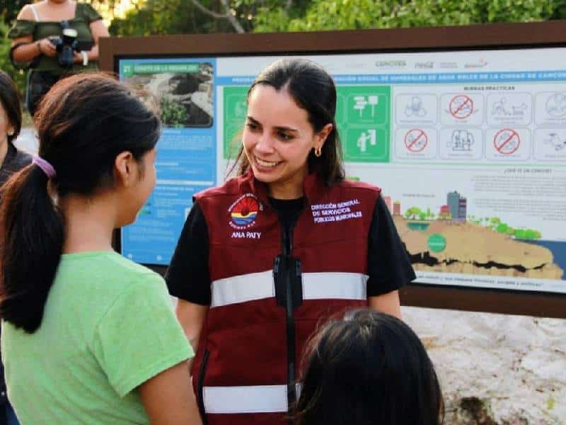 Promueve Ana Paty Peralta conservación de cenotes urbanos