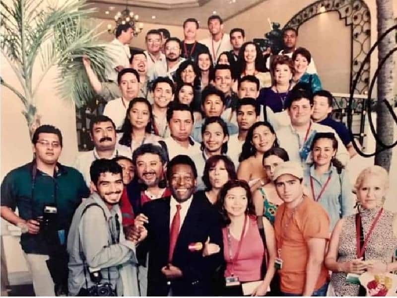 La foto con O´Rei Pelé en Cancún