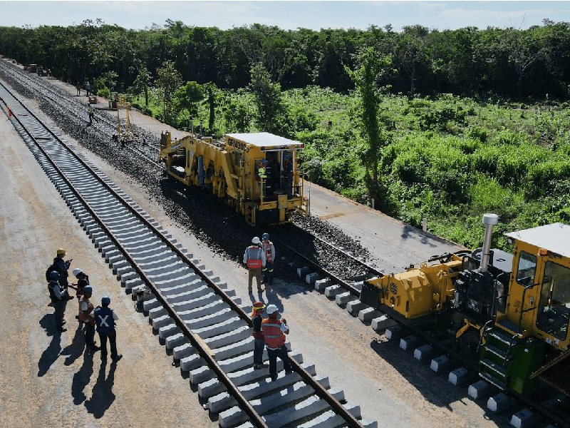 Ya hay avances en obra del Tren Maya en el sur de Quintana Roo