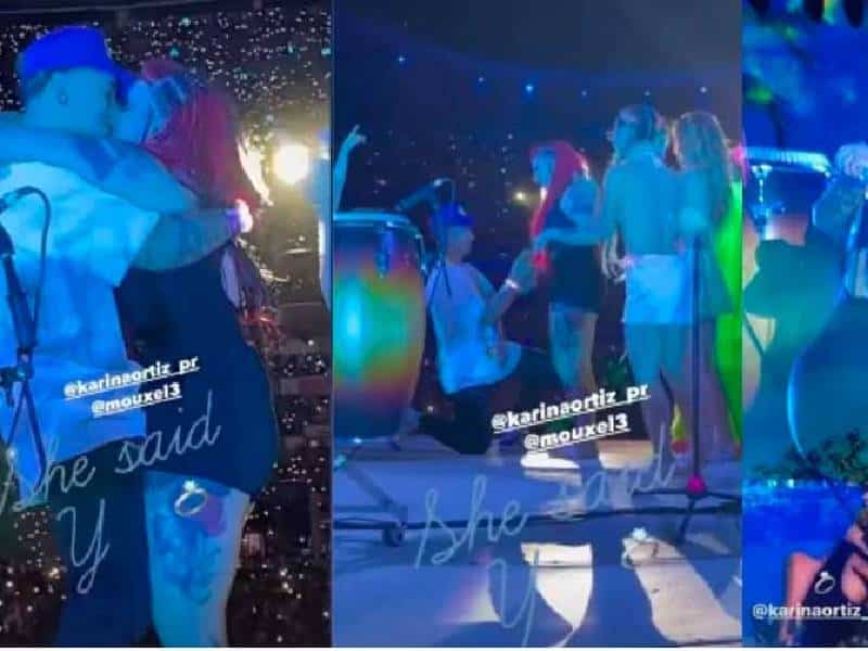 Proponen matrimonio a bailarina en concierto de Bad Bunny