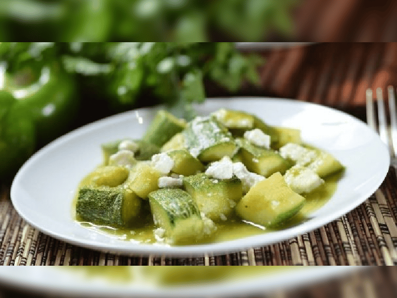 Calabacita ligera y saludable