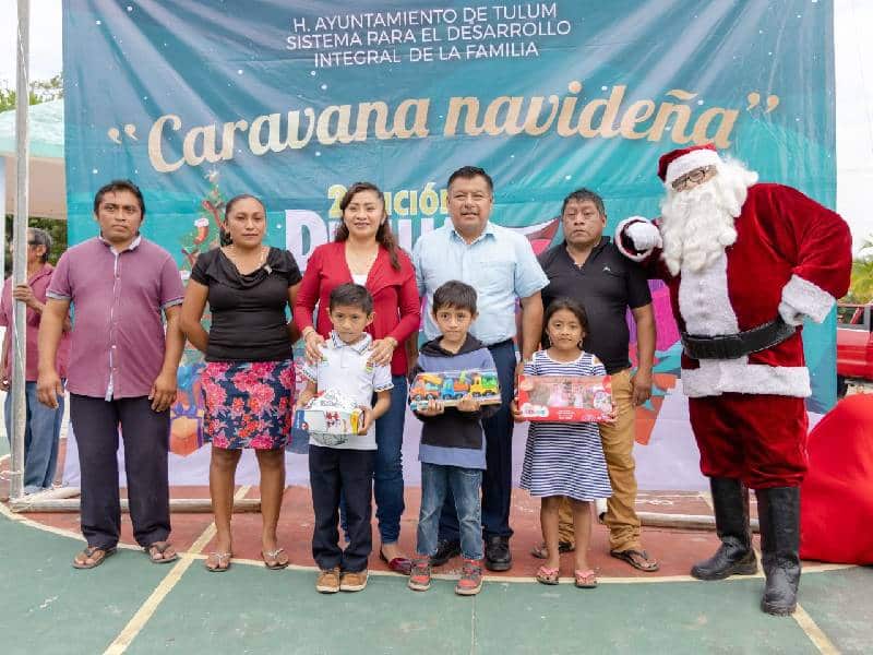 Inicia en Tulum la segunda caravana navideña “Dibuja una Sonrisa”