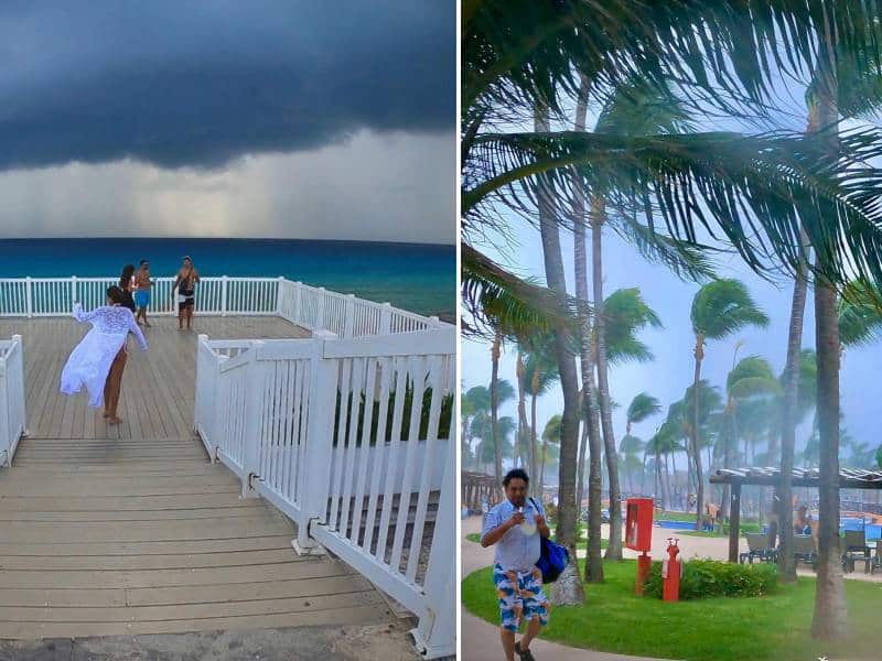 Cae aguanieve ¡en Cancún!