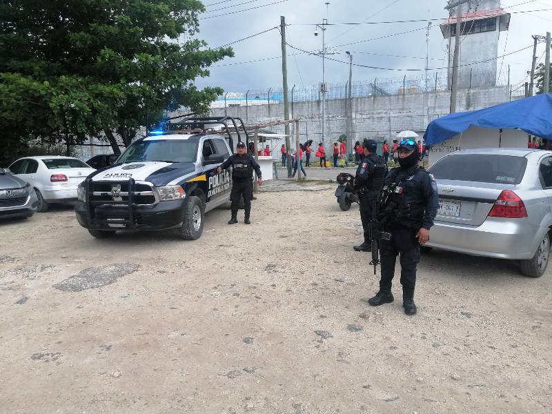 SSP implementa estrategias de orden para acceso al CERESO en BJ