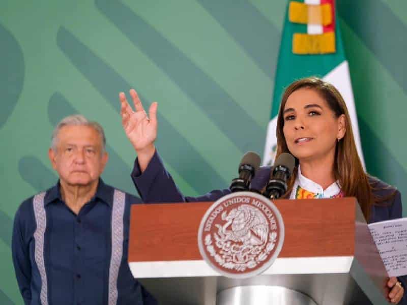 Felicita Amlo trabajo de gobernadora Mara Lezama