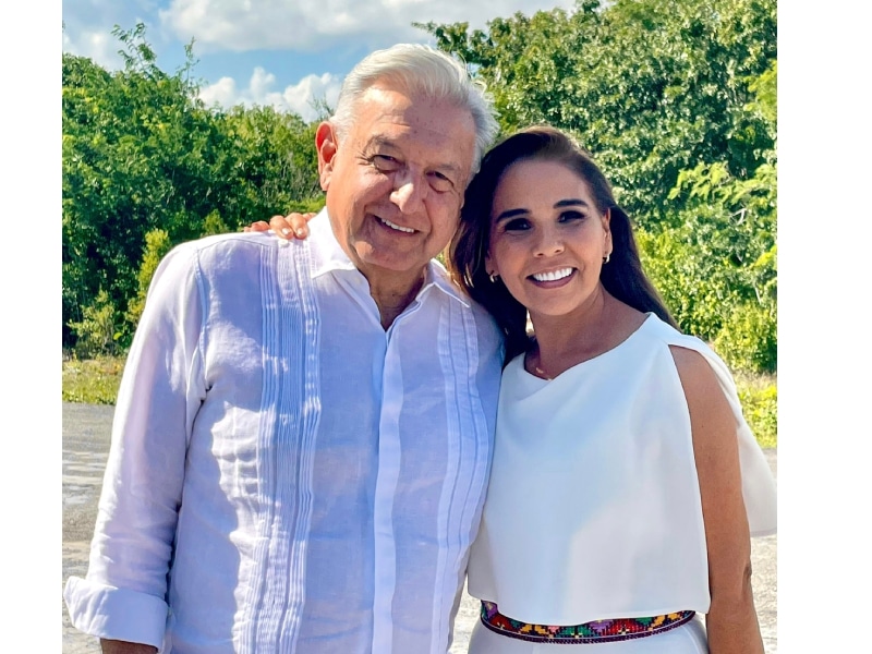 AMLO y Mara Lezama revisan avance de obras históricas en Q.Roo