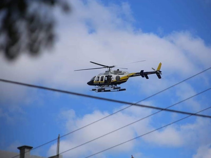 Despliegan operativo policiaco por tierra y aire en Cancún