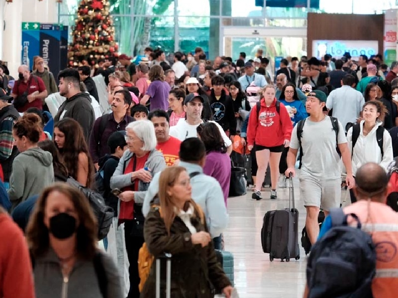 El aeropuerto de Cancún, con 603 operaciones mediante 45 aerolíneas