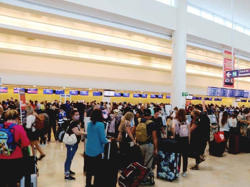 El aeropuerto de Cancún, con 616 operaciones y una conexión con 92 destinos