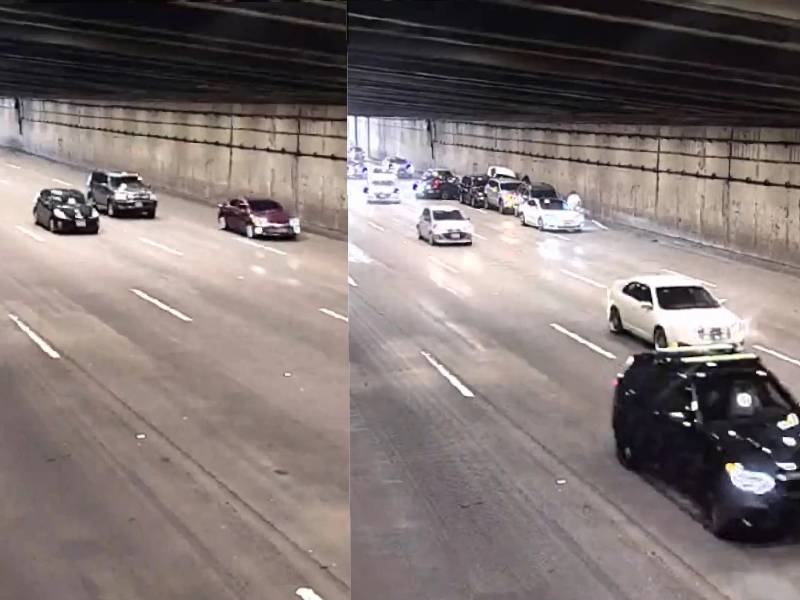 Video. Tesla se detiene en piloto automático y provoca accidente con 8 autos