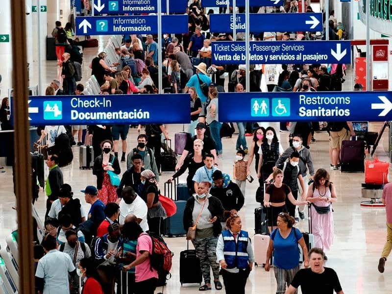 Aeropuerto de Cancún inicia semana con 556 operaciones a través de 43 aerolíneas