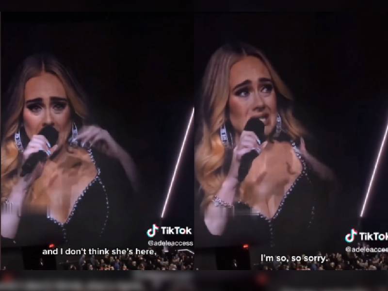 ¡Conmovedor! Esta es la razón por la que Adele rompió en llanto durante su show