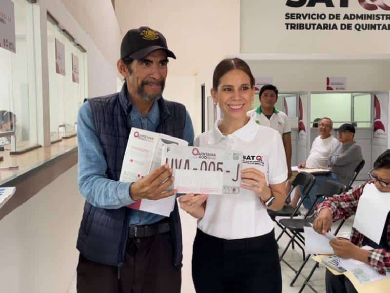 Inicia canje de placas para vehículos en Quintana Roo