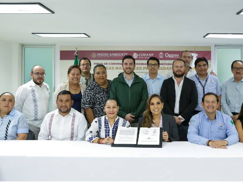 Gobierno de México y del Estado firman acciones de protección de la riqueza natural de Quintana Roo