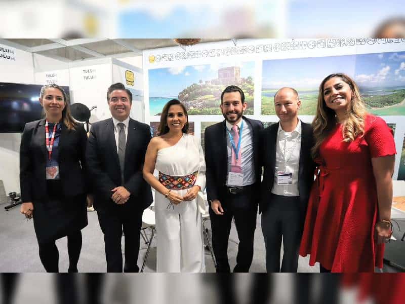 Visita Mara Lezama stand de Tulum en la FITUR 2023