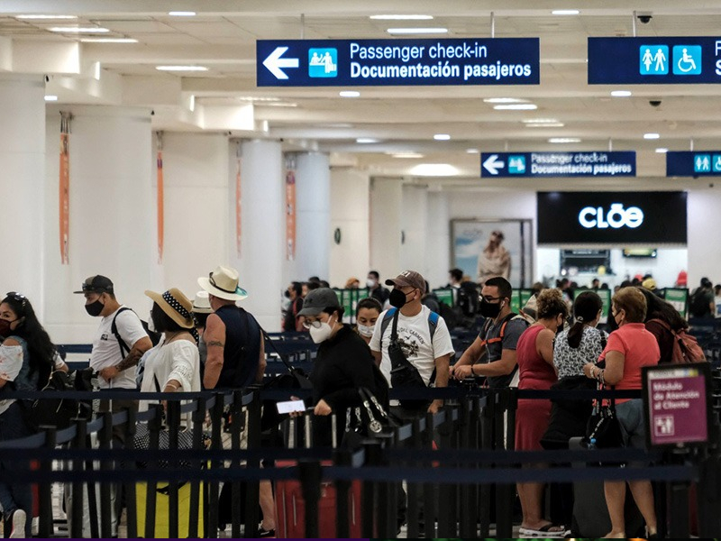 El aeropuerto de Cancún, con 526 operaciones mediante 39 aerolíneas