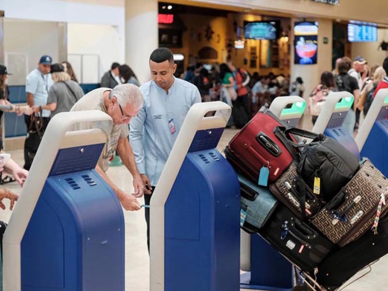 El aeropuerto de Cancún, con 623 operaciones y más de 300 llegadas