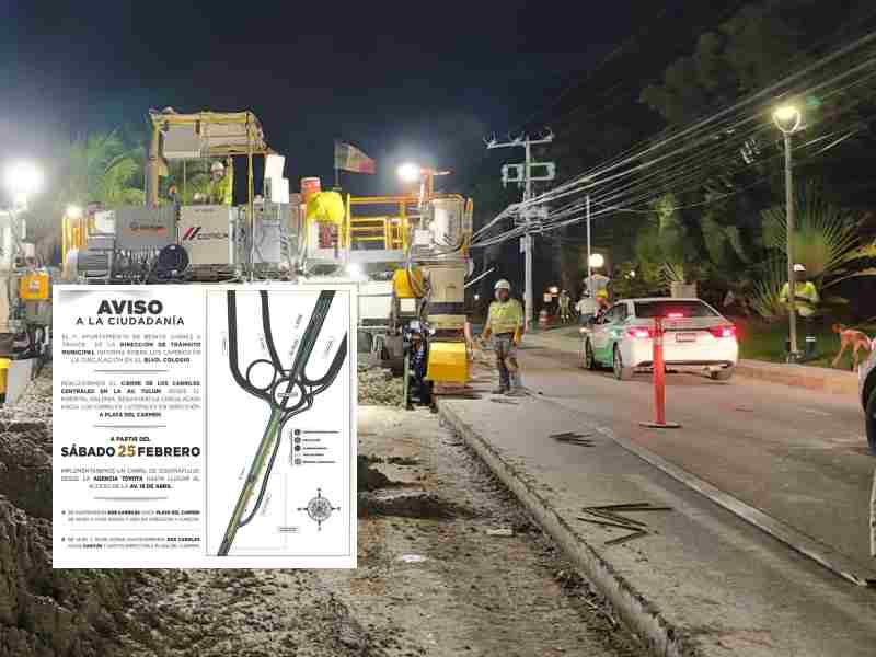 Nuevas rutas alternas por construcciones en el Bulevar Colosio