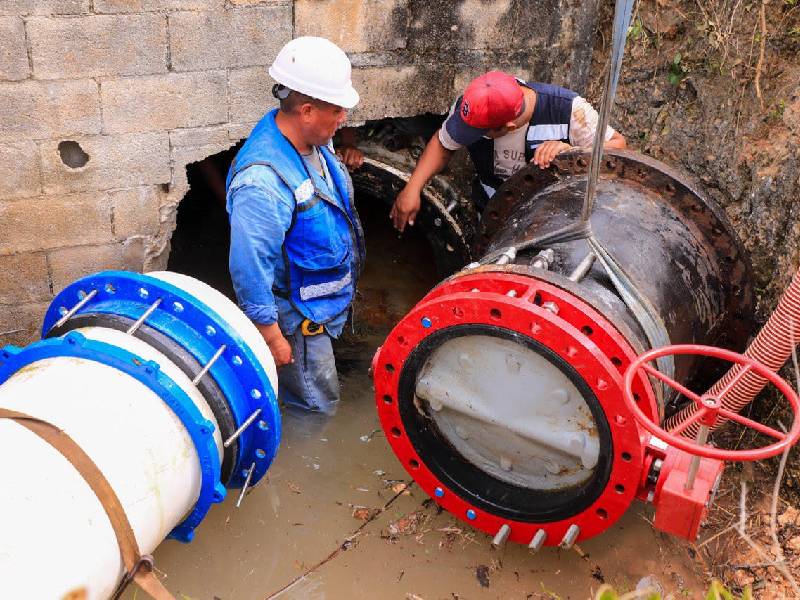 Abasto normal de agua en Solidaridad, hasta marzo