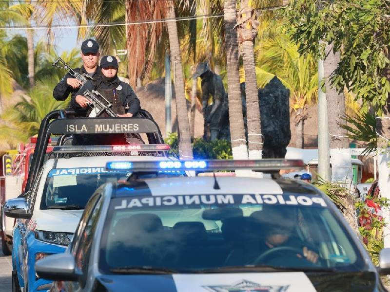 Se activa operativo en materia de Seguridad Pública en Isla Mujeres